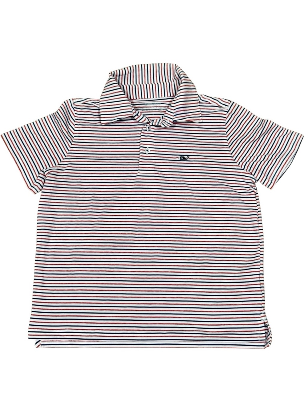 Boys classic Vineyard Vines Bradley Stripe Sankaty polo- Size 7